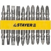 STAYER 10 шт, набор двусторонних бит (2605-H10)