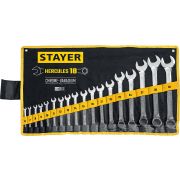 STAYER HERCULES, 18 шт, 6 - 32 мм, набор комбинированных гаечных ключей, Professional (27081-H18)