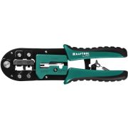 KRAFTOOL RJ-Pro, (RJ45, RJ11,RJ12), универсальный кримпер (22698)
