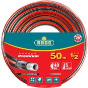 RACO PREMIUM, 1/2″, 50 м, 40 атм, пятислойный, усиленный двумя слоями армирования, поливочный шланг (40300-1/2-50)