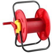 GRINDA для шлангов 60 м x 1/2″, стальные опоры, пластиковый барабан, катушка для шлангов (8-428410)