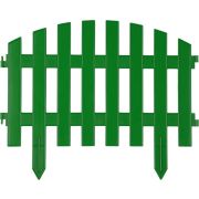 GRINDA Ар Деко, 28 х 300 см, зеленый, 7 секций, декоративный забор (422203-G)