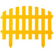 GRINDA Ар Деко, 28 х 300 см, желтый, 7 секций, декоративный забор (422203-Y)