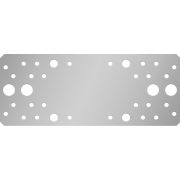 ЗУБР КП-2.5, 200 x 80 x 2.5 мм, цинк, крепежная пластина (31023-200)