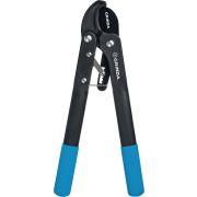 GRINDA C-410A, длина 410 мм, лезвия из высокоуглеродистой стали, композитные рукоятки, храповый механизм, контактный сучкорез, PROLine (424520)