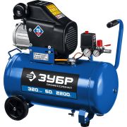 ЗУБР 320 л/мин, 50 л, 2200 Вт, масляный компрессор, Профессионал (КПМ-320-50)