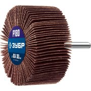ЗУБР d 60 x 30 мм, P180, на шпильке d 6 мм, круг шлифовальный лепестковый, Профессионал (36602-180)