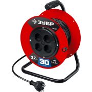 ЗУБР ПВС-207, ПВС, 2 х 0.75 мм2, 30 м, 2200 Вт, удлинитель на катушке (55083-30)