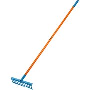 GRINDA PR-12T FIBER, 380 х 100 х 1530 мм, 12 витых зубцов, углеродистая сталь, фибергласовый черенок, садовые грабли, PROLine (39654)