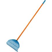 GRINDA PL-22 FIBER, 450 х 40 х 1460 мм, 22 зубца, ударопрочный пластик, фибергласовый черенок, грабли веерные пластиковые, PROLine (421818)