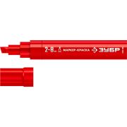 ЗУБР МК-800 красный, 2-8 мм клиновидный маркер-краска (06327-3)