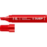 ЗУБР МП-1000К красный, 2-10 мм, клиновидный перманентный маркер (06333-3)