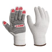 ЗУБР ОПТИМА, XL (10), х/б перчатки с ПВХ покрытием (точка), 10 класс (11440-XL)