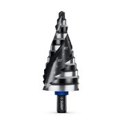 ЗУБР BLACK FORCE 6-38мм, 12 ступеней, винтовая проточка, сверло ступенчатое, ПРОФЕССИОНАЛ (29671-6-38-12)