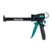 KRAFTOOL ULTRA 310 мл, регулировка силы давления, вариативная антикапельная система, усиленный cкелетный поворотный пистолет для герметика (06679)