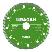URAGAN TURBO 230 мм, диск алмазный отрезной сегментированный (36706-230)