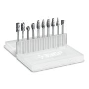 ЗУБР 10 шт набор борфрез твердосплавных, хв-к 3 мм, ПРОФЕССИОНАЛ (28816-H10)