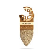 ЗУБР CARBIDE ВК8 Р40, 35x42 мм полотно дельтовидное с твердосплавной крошкой: керамика, кирпич, пенобетон (15582-P40)