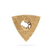 ЗУБР CARBIDE ВК8 Р40, 80 мм полотно треугольное зачистное с твердосплавной крошкой: клей, краска, раствор, кирпич, пенобетон (15583-P40)