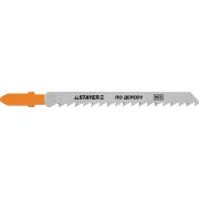 STAYER T101D, T-хвост., HCS сталь, по дереву/ДСП/ДВП, шаг зуба 4 мм (6TPI), раб. длина 75 мм, 2 шт, полотна для лобзика, Professional (15990-4)