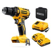 STEHER 20 В, 65 Н·м, 2 АКБ LMS (2 А·ч), бесщеточная дрель-шуруповерт, сумка (CB-65-22)