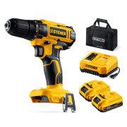 STEHER 20 В, 40 Н·м, 2 АКБ LMS (2 А·ч), дрель-шуруповерт, сумка (CD-40-22)