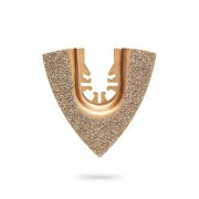 ЗУБР CARBIDE ВК8 Р60, 80 мм треугольное полотно с твердосплавной крошкой: твердое дерево, строительный раствор, клей, UniLock (15557)