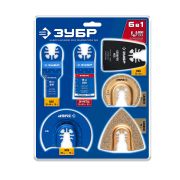 ЗУБР универсальный набор, полотна для реноватора, 6шт: по дереву, металлу, пластику, UniLock (15560-H6)