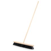 GRINDA EURO буковая колодка 60см, шлифованный черенок из берёзы 120см (d22мм) щетина 70мм, 5-рядная, уличная щётка с черенком (39251-600)