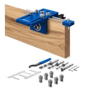 ЗУБР 4 отверстия, кондуктор для угловых соединений, в кейсе, Профессионал (30085)