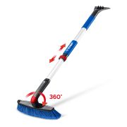 ЗУБР телескопическая щётка с поворотной головой от снега автомобильная, 860-1210 мм, Профессионал (61062)