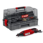 ЗУБР 245 предметов, 160 Вт, набор мини-насадок с гравером (ЗГ-160-H245)