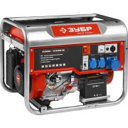 ЗУБР 5500 Вт, бензиновый генератор с электростартером (ЗЭСБ-5500-Э)