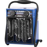 Пушка тепловая ″Квадрат″ электрическая, ЗУБР Профессионал ЗТПЭ-5000-Ф_М2, двойные стенки (термос), гладкий нерж ТЭН, 4.5/3 кВт, 380 В