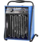 Пушка тепловая ″Квадрат″ электрическая, ЗУБР Профессионал ЗТПЭ-9000-Ф_М2, двойные стенки (термос), гладкий нерж ТЭН, 9/6 кВт, 380 В