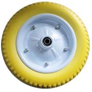 Колесо полиуретановое PU3008 13*3.00-8, 340*76мм, 130 кг, желтое, d20 (5) ВЗ-01845К